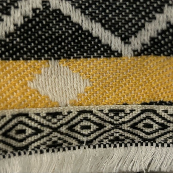 BB Dakota Black and White Chevron Cardigan with Yellow Highlights - Picture 4 of 5